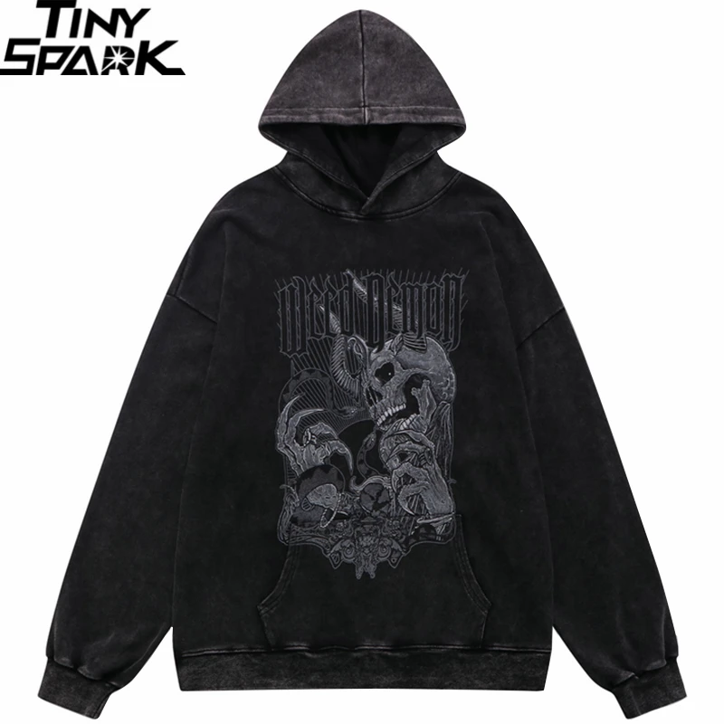 Vintage Devil Skull Hoodie – Tiny Spark