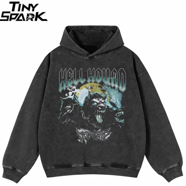 Cerberus Dog Graphic Hoodie