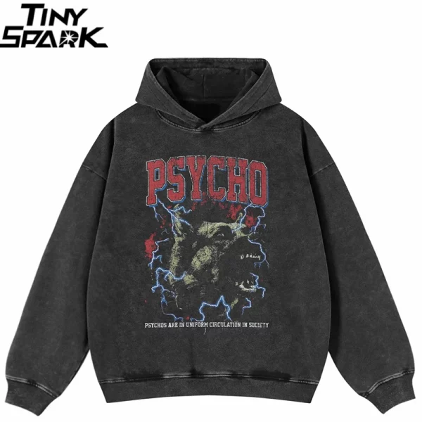 Psycho Dog Hoodie for Streetwear