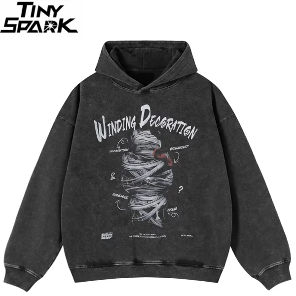 Funny Winding Graphic Hoodie