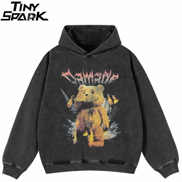 Funny Bear Graphic Hoodie