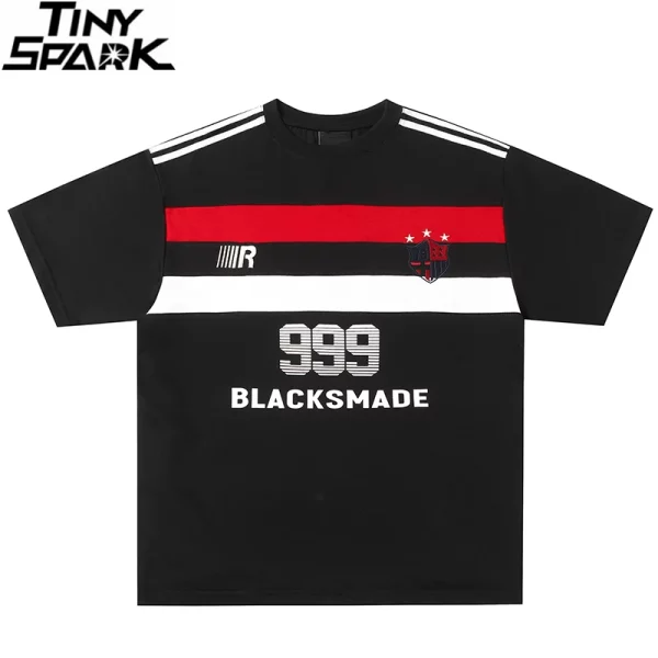 Oversized Hip Hop Patchwork T-Shirt