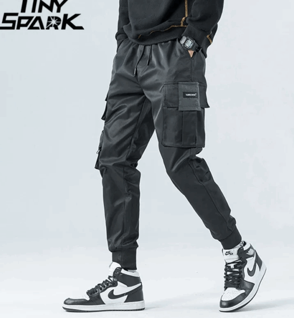Black Hip Hop Joggers Pants