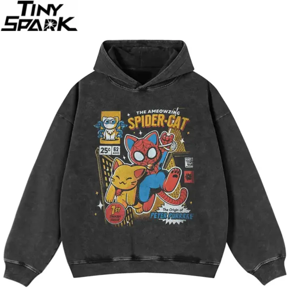 Spider Cat Graphic Hoodie