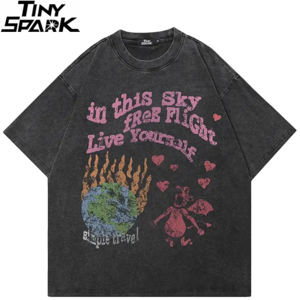 Free Flight Earth Graphic T-Shirt.