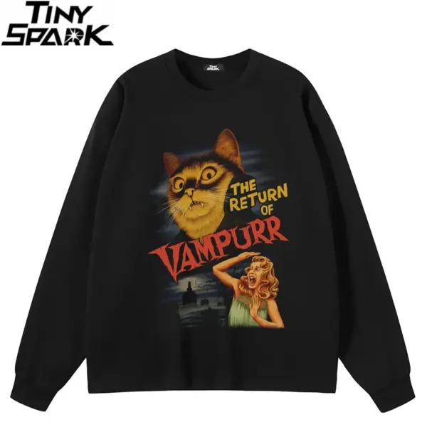 Return Of Vampurr Cat Graphic Sweatshirt