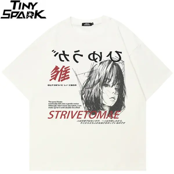 Anime Portrait Graphic T-Shirt