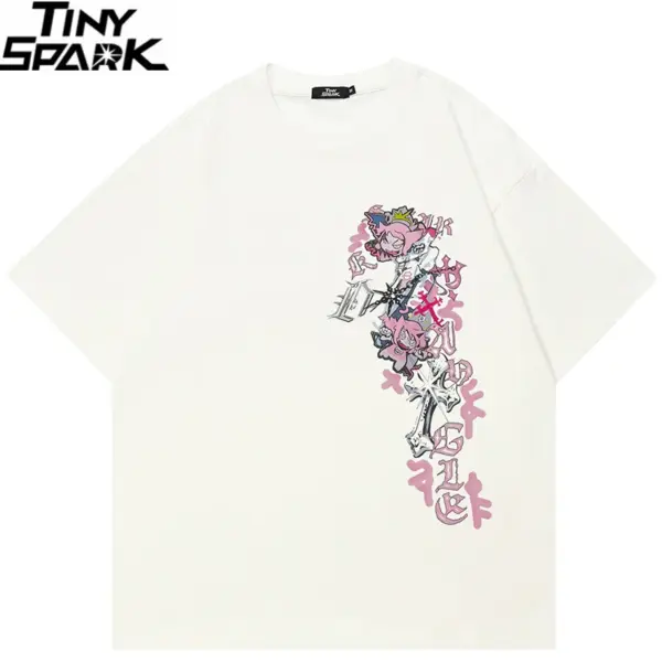 Anime Devil Graphic Print T-Shirt