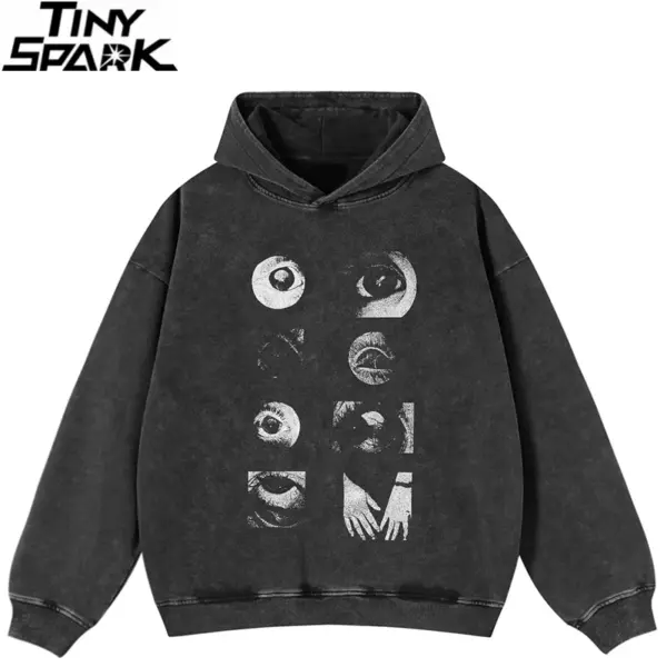 Eye Collage Graphic Hoodie