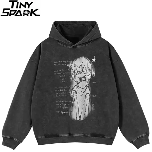 Sketch Girl Graphic Hoodie