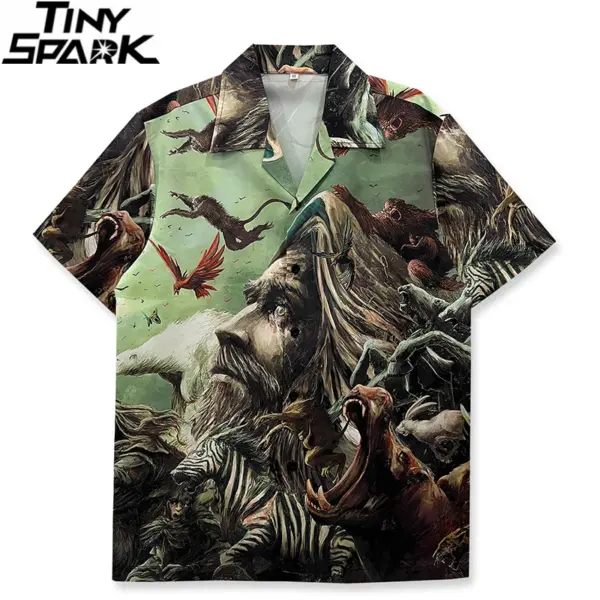 Safari Wildlife Print Shirt