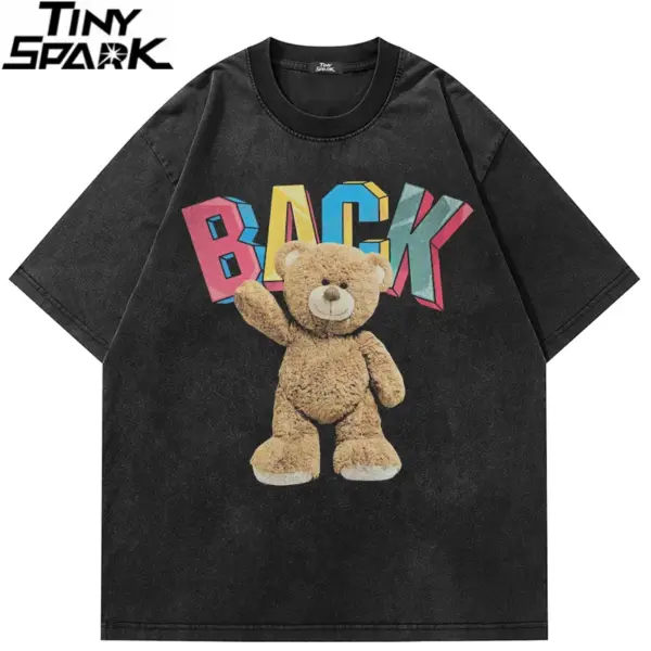 Back Teddy Bear Graphic T-Shirt