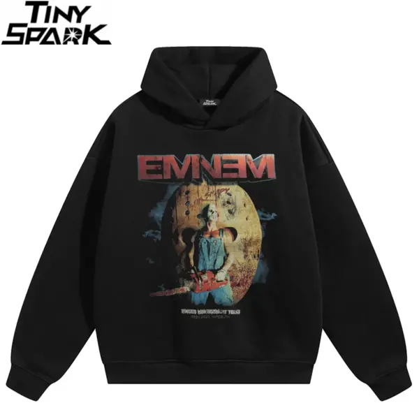 Vintage Hip Hop Graphic Pullover Hoodie