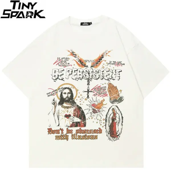 Sacred Heart Prayer Hands Graphic T-Shirt