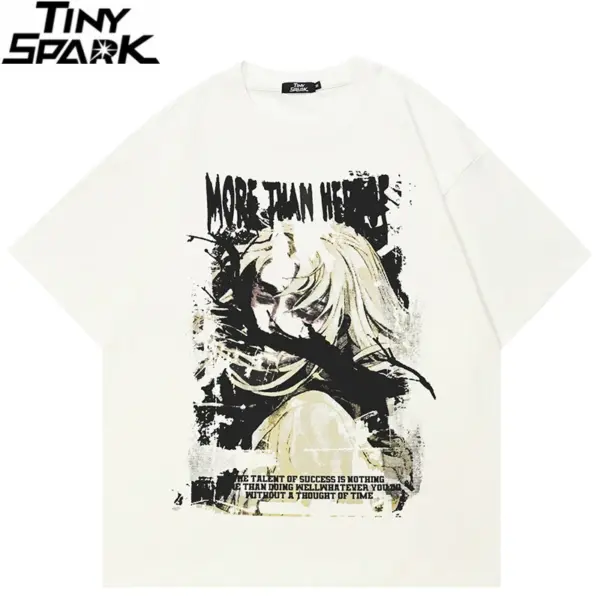 Vintage Anime Portrait Graphic T-Shirt