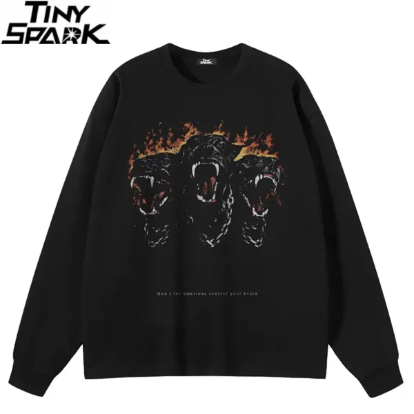 Cerberus Flame Graphic Sweatshirt
