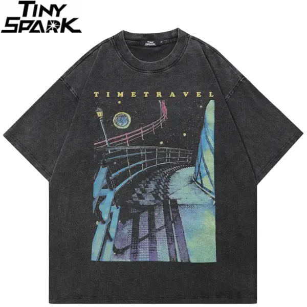 Time Travel Bridge Graphic T-Shirt