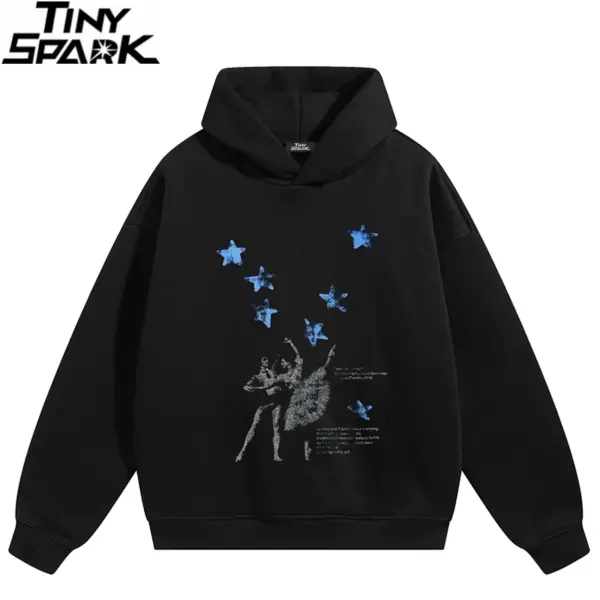 Vintage Ballet Graphic Hoodie