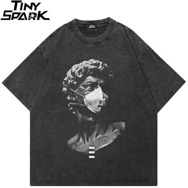 Masked Statue Graphic T-Shirt