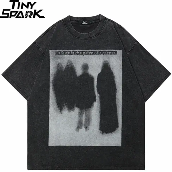 Blurred Figures Graphic T-Shirt