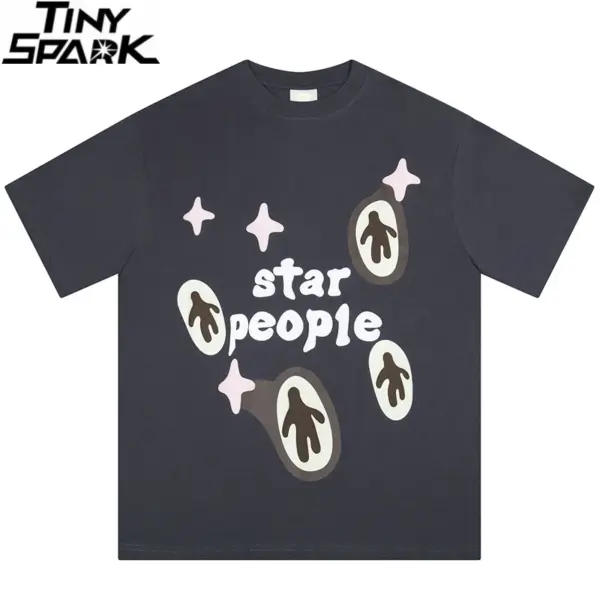 Star People Graphic Print T-Shirt