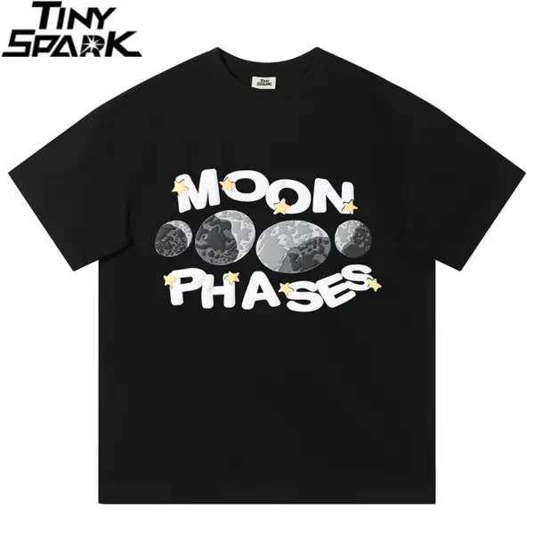 Moon Phases Graphic Print T-Shirt
