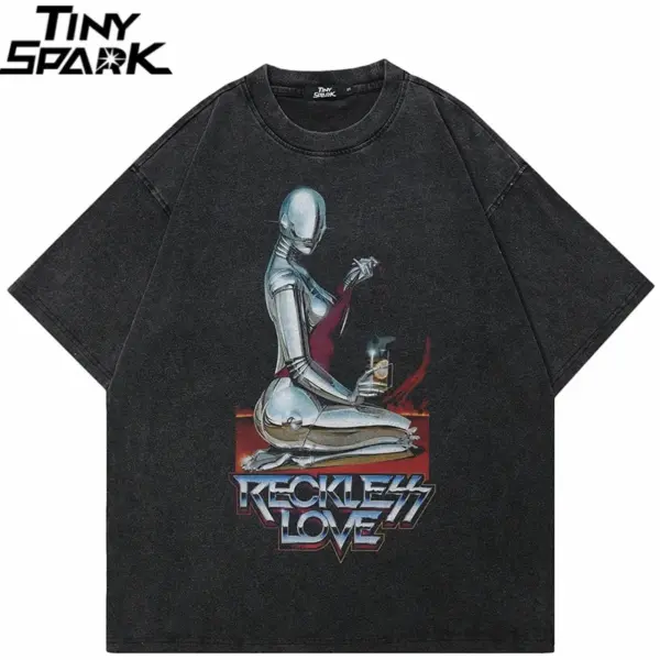 Reckless Love Robot Graphic T-Shirt