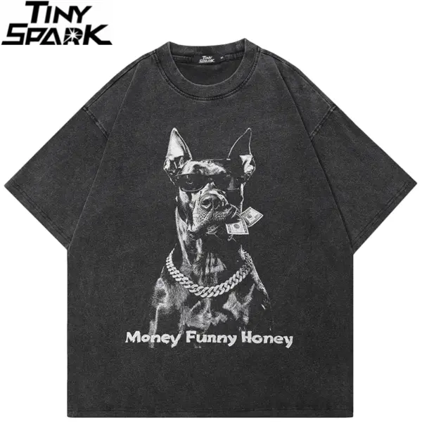 Money Funny Honey Doberman Graphic T-Shirt