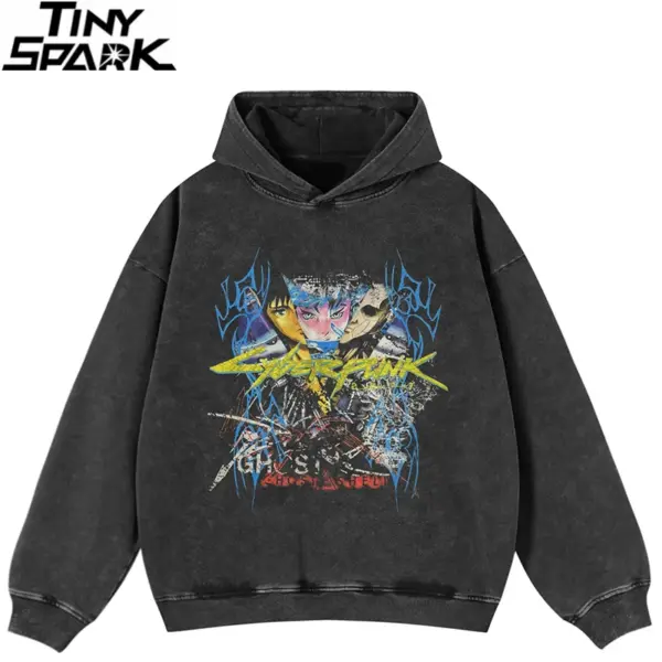 Anime Duo Cyberpunk Graphic Hoodie