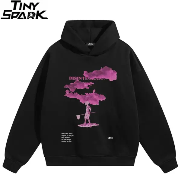 Pink Clouds Graphic Hoodie