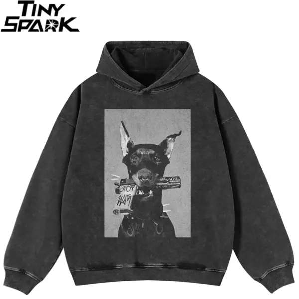 Doberman Portrait Graphic Hoodie