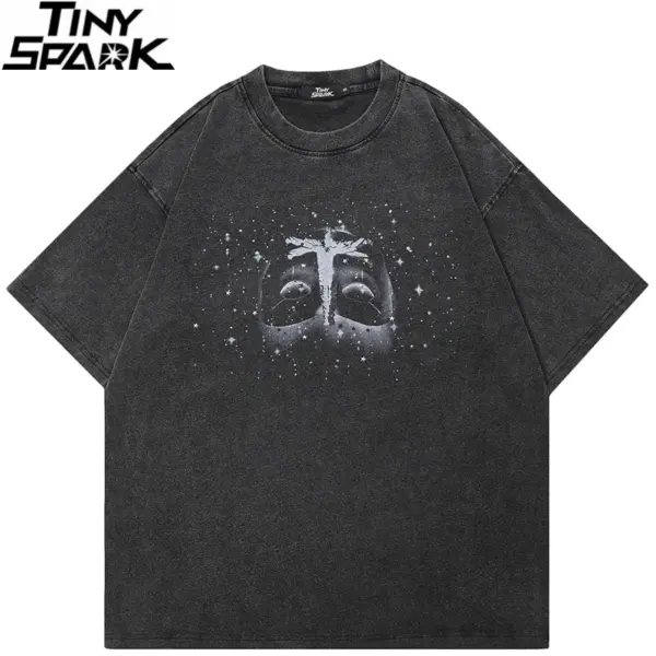 Faded Mask Graphic T-Shirt