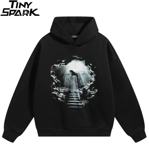 Retro Aesthetic Graphic Pullover Hoodie