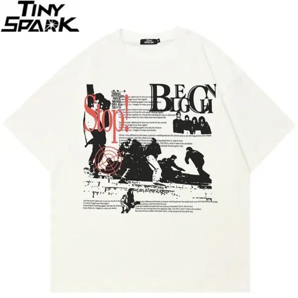 Street Scene Collage Graphic T-Shirt