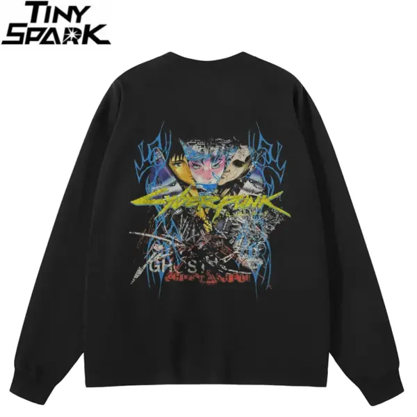 Anime Duo Cyberpunk Graphic Sweatshirt
