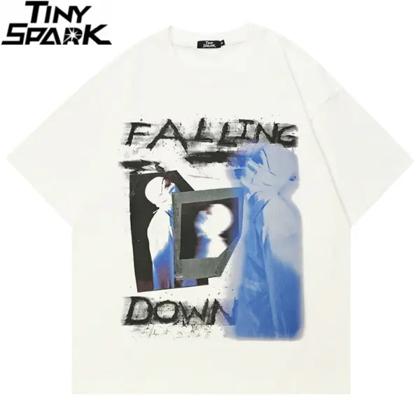 Falling Down Abstract Graphic T-Shirt