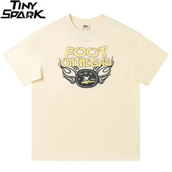 Foot On The Gas Graphic Print T-Shirt