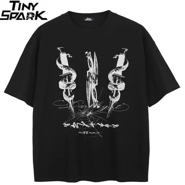 Snake Dagger Graphic T-Shirt