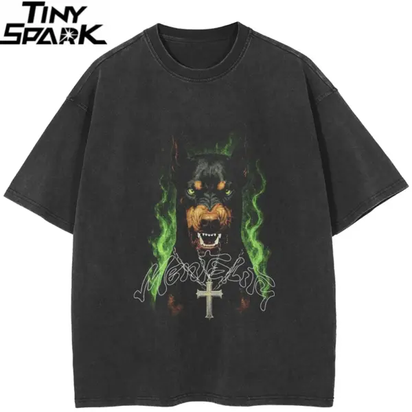 Doberman Portrait Graphic T-Shirt
