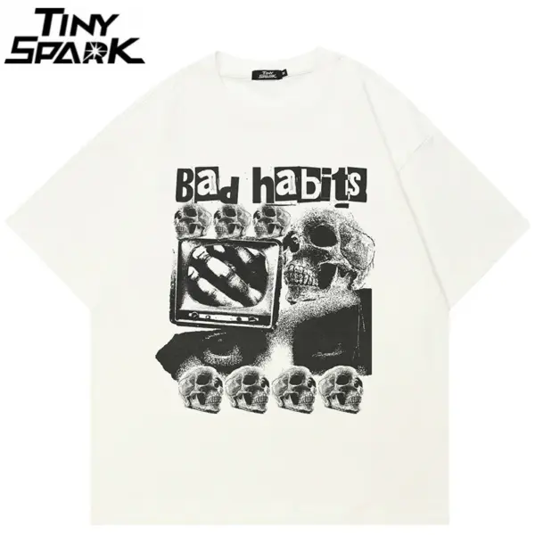 Skull Collage Graphic T-Shirt