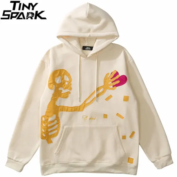 Skeleton Heart Graphic Hoodie