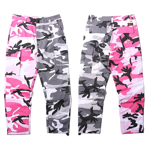 Half \u0026 Half Camouflage Cargo Pants 