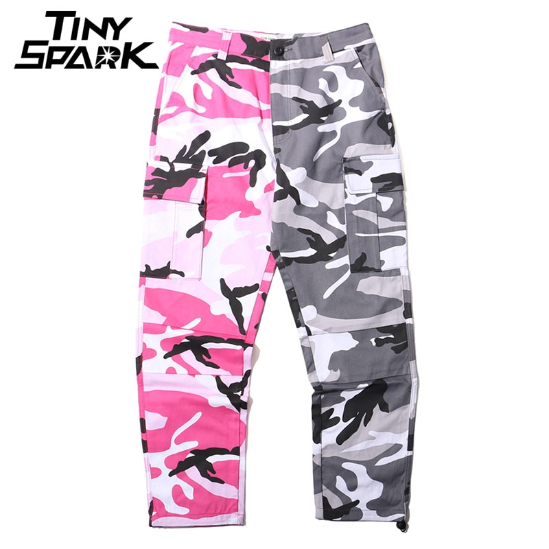 half and half camouflage pants