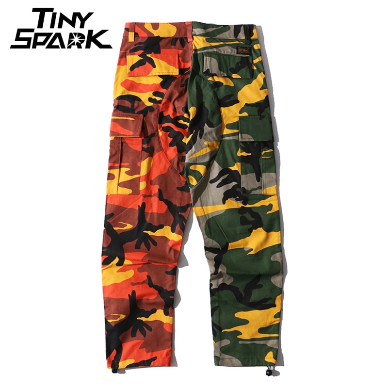 half and half camouflage pants