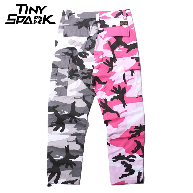 Half \u0026 Half Camouflage Cargo Pants 